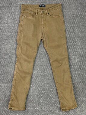 DUER Pants Mens 32x30 Khaki Tan No Sweat N2X Slim Fit DU/ER